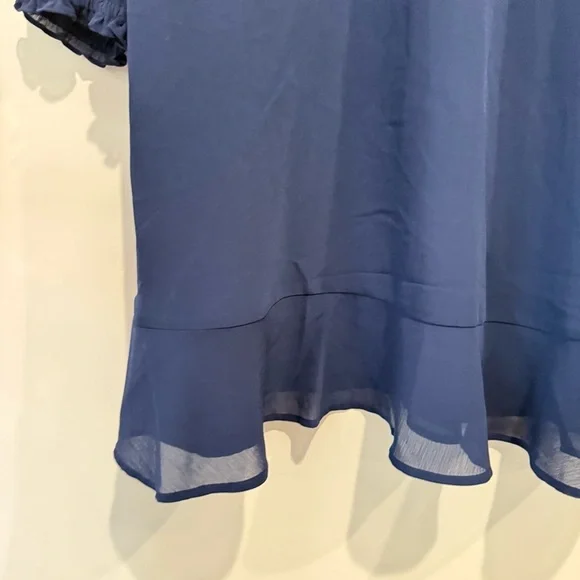 NWT J Crew Mini dress with flounce hem and sheer sleeves - Picture 9 of 9